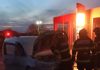 Botoșani: Mașina cu care părinții își duceau copilul la spital a luat foc pe drum