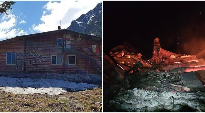 Vești proaste pentru iubitorii muntelui. Cabana Gențiana, din Retezat, s-a făcut scrum. Imagini dezolante. De la ce a pornit incendiul