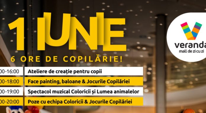 Sărbătorește Ziua Copilului la Veranda Mall! Ateliere creative, jocuri, spectacole și activități gratuite pentru cei mici