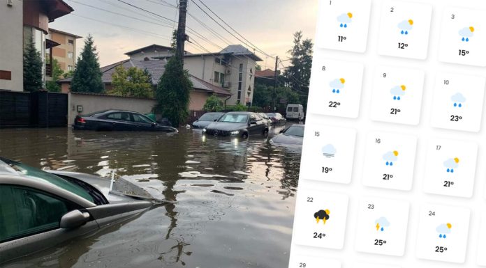 Meteorologii EaseWeather anunță cea mai ploioasă vară din acest mileniu în România. Orașele în care plouă toată luna iunie