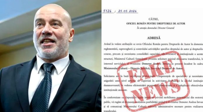 Document fals apărut pe internet după demisia lui András István. Ministerul Culturii dezminte cererea de transfer a acestuia