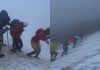 Imagini cu participanții de la ultramaratonul „Transylvania 100” care au căzut în râpă