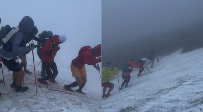 Imagini cu participanții de la ultramaratonul „Transylvania 100” care au căzut în râpă