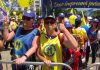 Sindicaliștii Sanitas protestează în Capitală față de noua lege a salarizării: „Reducerea sporurilor ne loveşte direct”