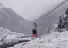 Cât măsoară stratul de zăpadă la Bâlea Lac, la început de mai. Transfăgărășanul în zonă rămâne închis