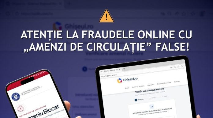 Avertisment – SMS-uri cu false amenzi de circulație, trimise în numele Ghișeul.ro