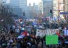 Transportul feroviar din Serbia, suspendat înaintea unui amplu protest al studenților