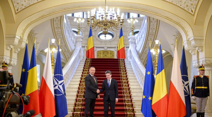 Nicuşor Dan, declaraţii comune cu omologul din Polonia: „La summitul B9 vom discuta despre eficienţa pregătirilor militare din interiorul NATO şi UE”