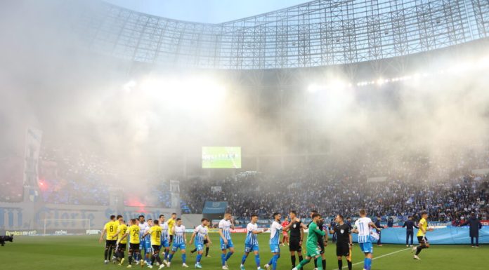 Universitatea Craiova face spectacol cu U Cluj în meciul pentru titlu. Oltenii conduc cu 5-0