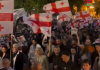 Mii de georgieni au ieșit pe străzile din Tbilisi, de Ziua Independenței, într-o manifestație pro-UE