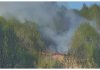 Incendiu de vegetație în Bistrița-Năsăud: focul a cuprins o zonă de pășune împădurită pe Valea Anieșului