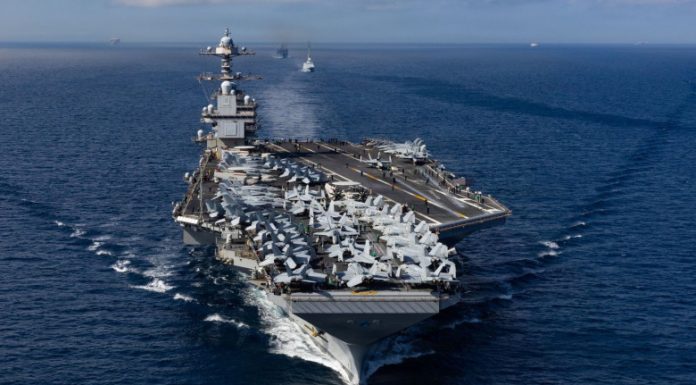 SUA au retras portavionul USS Gerald Ford din Orientul Mijlociu, după o desfășurare record pe mare