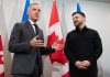După o întâlnire cu Zelenski, premierul canadian anunță un nou pachet de ajutor militar pentru Ucraina