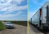 Accident feroviar în Leordeni. Un autoturism a fost lovit de un tren cu aproximativ 50 de pasageri la bord