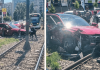 Linia de tramvai 41, blocată după ce un șofer a făcut prăpăd pe Șoseaua Virtuții și a pătruns pe șină