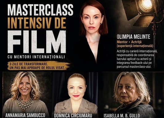 Directoarea de casting a lui Paolo Sorrentino vine la Bucureşti pentru un masterclass de film dedicat actorilor profesionişti