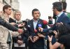 Radu Miruță, ministrul interimar al Apărării, după ce a vizitat blocul lovit de drona rusească
