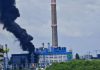 Incendiu la CET Vest, în Sectorul 6 al Capitalei: arde un transformator, sunt mari degajări de fum negru