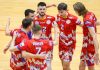 Meci cu trofeul pe masă în finala Diviziei A1 la volei masculin. Arcada, aproape de al șaselea său titlu național din istorie