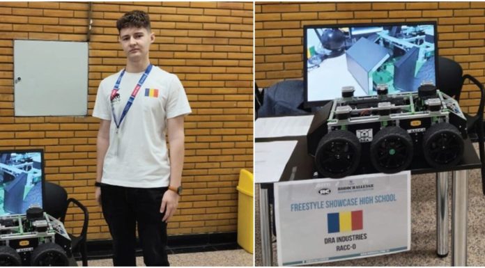 Cătălin Constantinescu, geniul roboticii la numai 17 ani. A luat premiul întâi la nivel internațional pentru o invenție care poate salva vieți