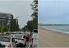 Cozi kilometrice la intrarea în stațiunea Mamaia, în minivacanța de Rusalii. Plaja e pustie din cauza ploii