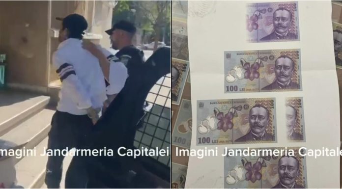 Jandarmeria a capturat un posibil falsificator de bani, în sectorul 2 al Capitalei. Ce au găsit agenții asupra bărbatului