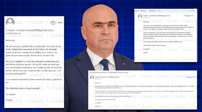Operaţiunea “spam”. Parlamentarii sunt bombardaţi cu mii de emailuri identice, de pe zeci de adrese diferite, pentru a-l susţine pe Ilie Bolojan la moţiunea de cenzură