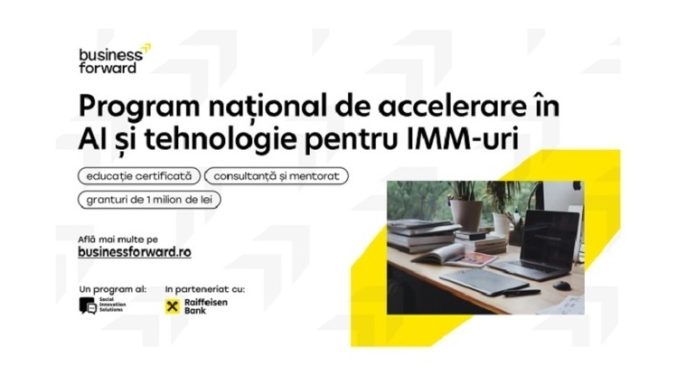 Social Innovations Solutions şi Raiffeisen Bank lansează Business Forward: program gratuit de accelerare în AI pentru IMM-uri, cu granturi totale de 1 milion de lei