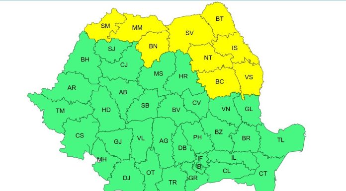 Instabilitate atmosferică şi intensificări ale vântului, până joi seară / Meteorologii anunţă rafale de vânt de până la 70 de kilometri de oră, dar şi cantităţi însemnate de ploi în interbale scurte / Cod galben în mai multre zone