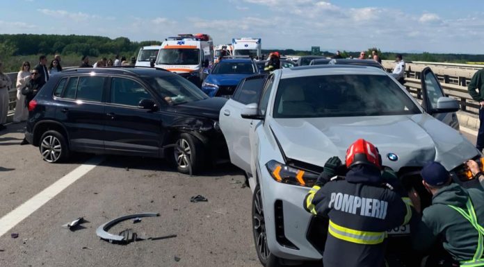 Traficul pe A3 a fost blocat spre București după un carambol cu 7 mașini. O persoană a fost rănită