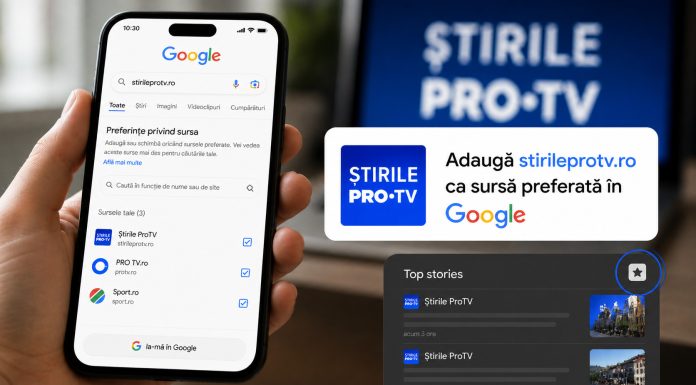 Cum să vezi știrile de pe Știrile ProTV primele în Google. Ghid pentru setarea sursei preferate