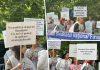 Sindicaliștii din finanțe au început protestul în fața Direcției Generale de Administrare a Marilor Contribuabili. Ce nemulțumiri au angajații
