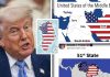 Trump amenință Iranul cu o hartă provocatoare: „Statele Unite ale Orientului Mijlociu”. Gesturi similare au fost făcute și cu Venezuela și Groenlanda