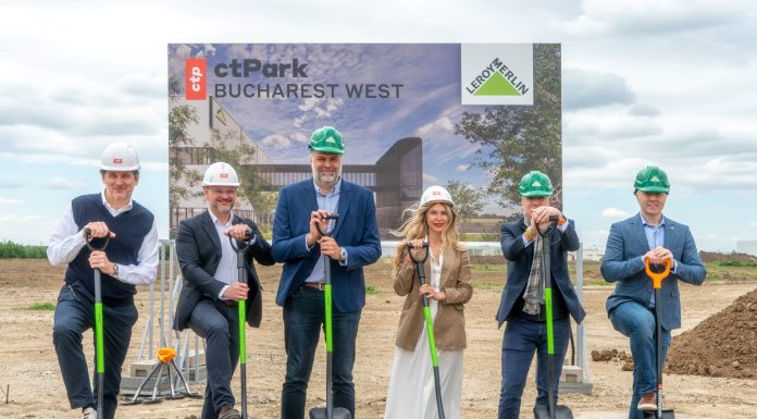 FOTO Investiție în România. Leroy Merlin semnează cu CTP pentru un nou depozit în CTPark Bucharest West