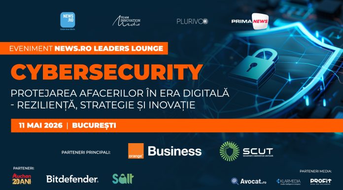 News.ro lansează un nou format de eveniment – Leaders Lounge, de dezbateri after business, primul fiind organizat astăzi: "Cybersecurity – Protejarea afacerilor în era digitală"