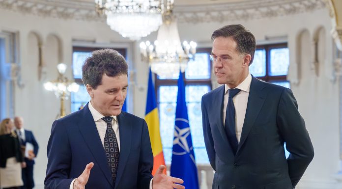 Nicușor Dan, Mark Rutte și președintele Poloniei Karol Nawrocki, declarații după Summitul B9 de la București