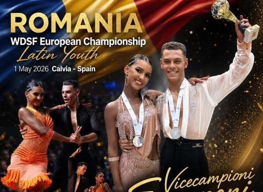 Dans sportiv: Patrick Berbece şi Andreea Sturzinschi, a treia medalie europeană în 2026: argint la tineret – latin