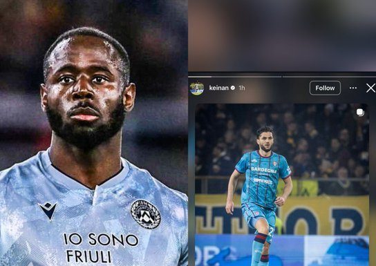 Atacantul echipei Udinese, Keinan Davis, îl acuză pe fundaşul formaţiei Cagliari, Alberto Dossena, de rasism: „Acest laş rasist m-a făcut maimuţă”
