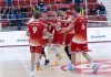 Volei masculin: Arcada Galaţi – Dinamo Bucureşti, 2-2 la general, în finala Diviziei A