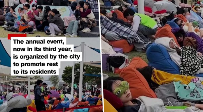 Concurs de dormit la Seul: sute de tineri au participat la „Power Nap Contest” într-una dintre cele mai obosite țări din lume