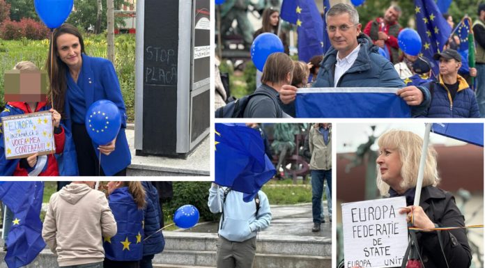 Țoiu, Barna și Ceaușescu prezenți la marșul pro-european. Sute de persoane au pornit spre Piața Victoriei