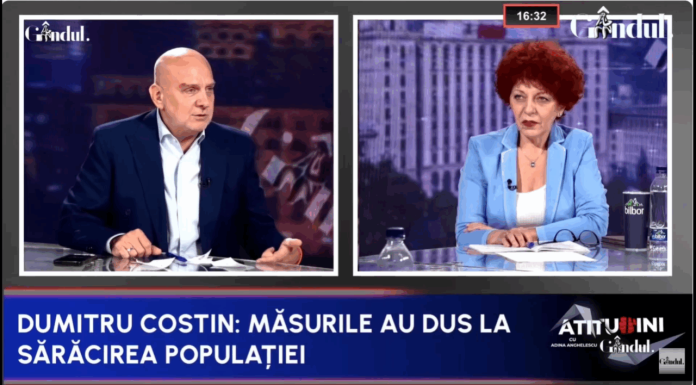 Dumitru Costin: „Veniturile fiscale nu rezolvat problema deficitului, pentru că toate aceste măsuri au dus, înainte de toate, la sărăcirea populației”