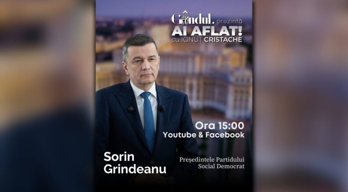 Sorin Grindeanu, anunțurile pe care le așteaptă toată clasa politică, la Gândul live, de la ora 15.00