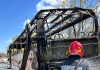 UPDATE – Tulcea: Un autocar în care se aflau 27 de persoane a luat foc/ Nimeni nu a fost rănit