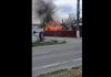 Incendiu puternic, la o locuință din județul Botoșani. A existat pericol de explozie pentru că în incintă se afla și un centru de vânzare a buteliilor