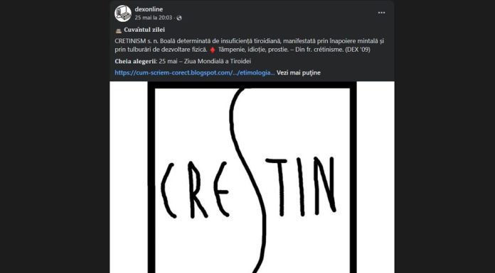 „Nu există ură mai mare ca iubirea creștină”. Război total pe internet după ce Dexonline a asociat termenii „cretin” și „creștin”