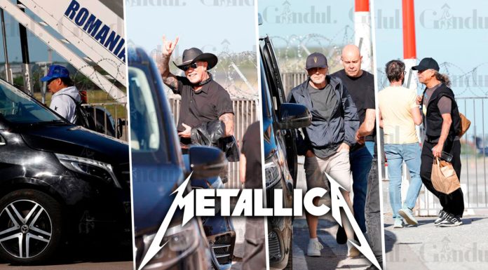 Metallica a aterizat la București. Gândul vă prezintă imagini exclusive cu trupa, înainte de marele concert de pe Arena Națională