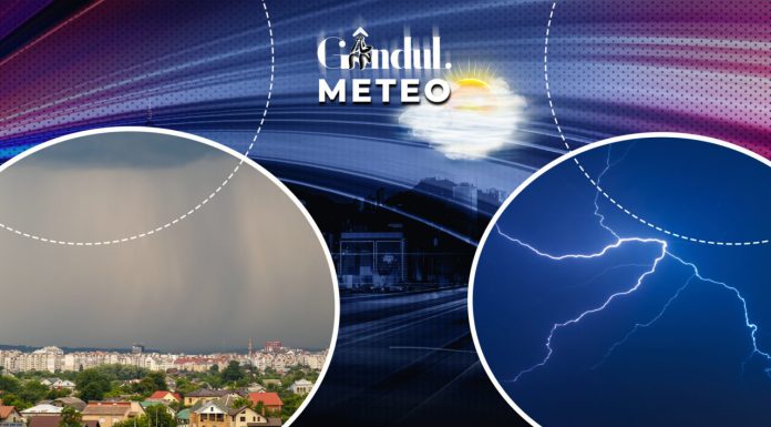 Meteorologii au schimbat prognoza. Care vor fi zonele afectate de averse torențiale, grindină și descărcări electrice. ANM, informații de ultimă oră pentru Gândul