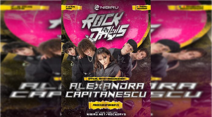 Alexandra Căpitănescu, direct de pe scena Eurovision pe scena ROCK DAYS la NIBIRU