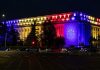 Ilie Bolojan a postat o fotografie cu Palatul Victoria iluminat de Ziua Europei: „La mulți ani tuturor cetățenilor europeni!”